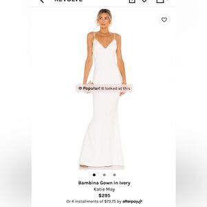 Katie May Bambina gown in white from Revolve size Small